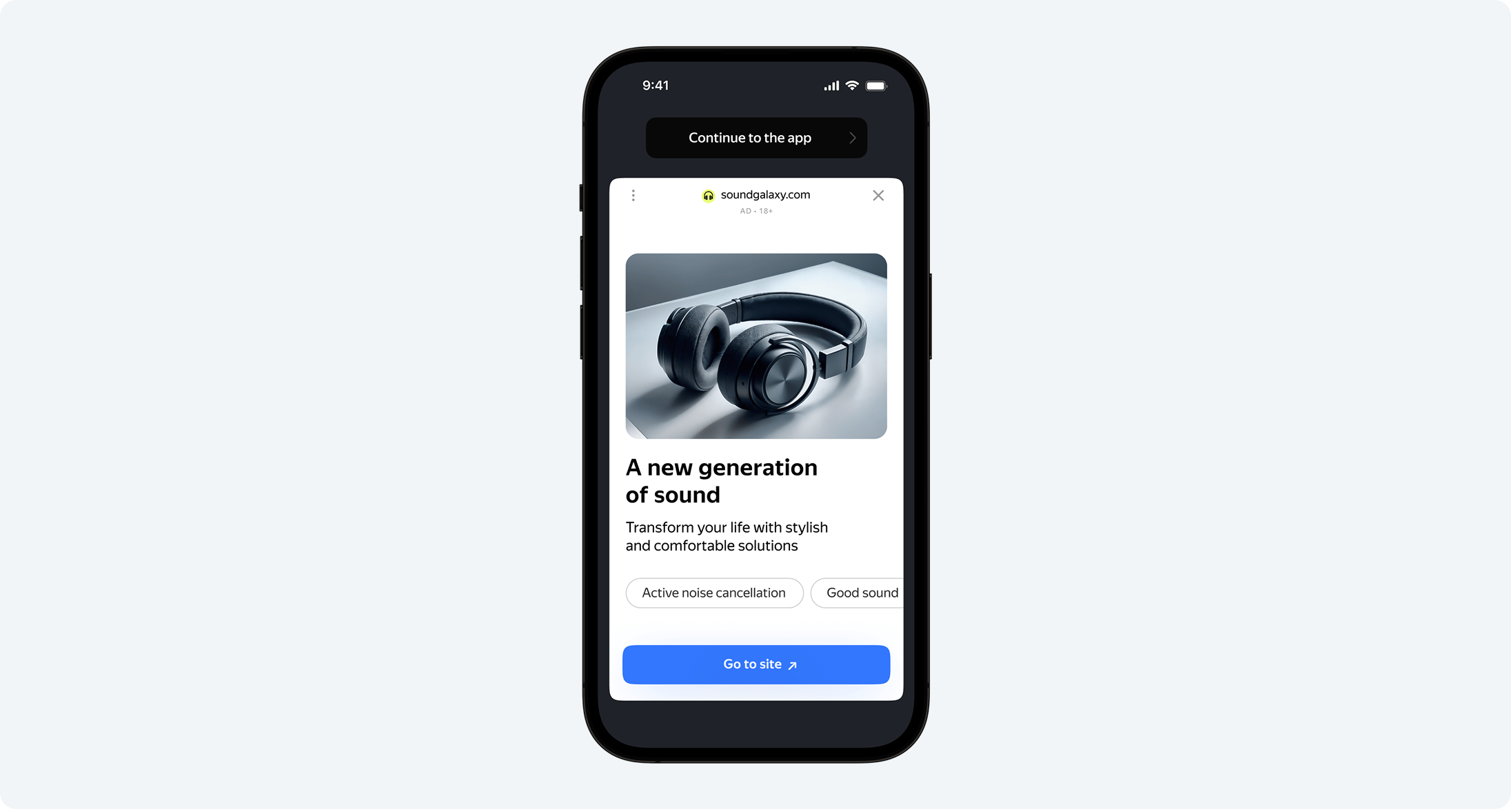 App open ad example
