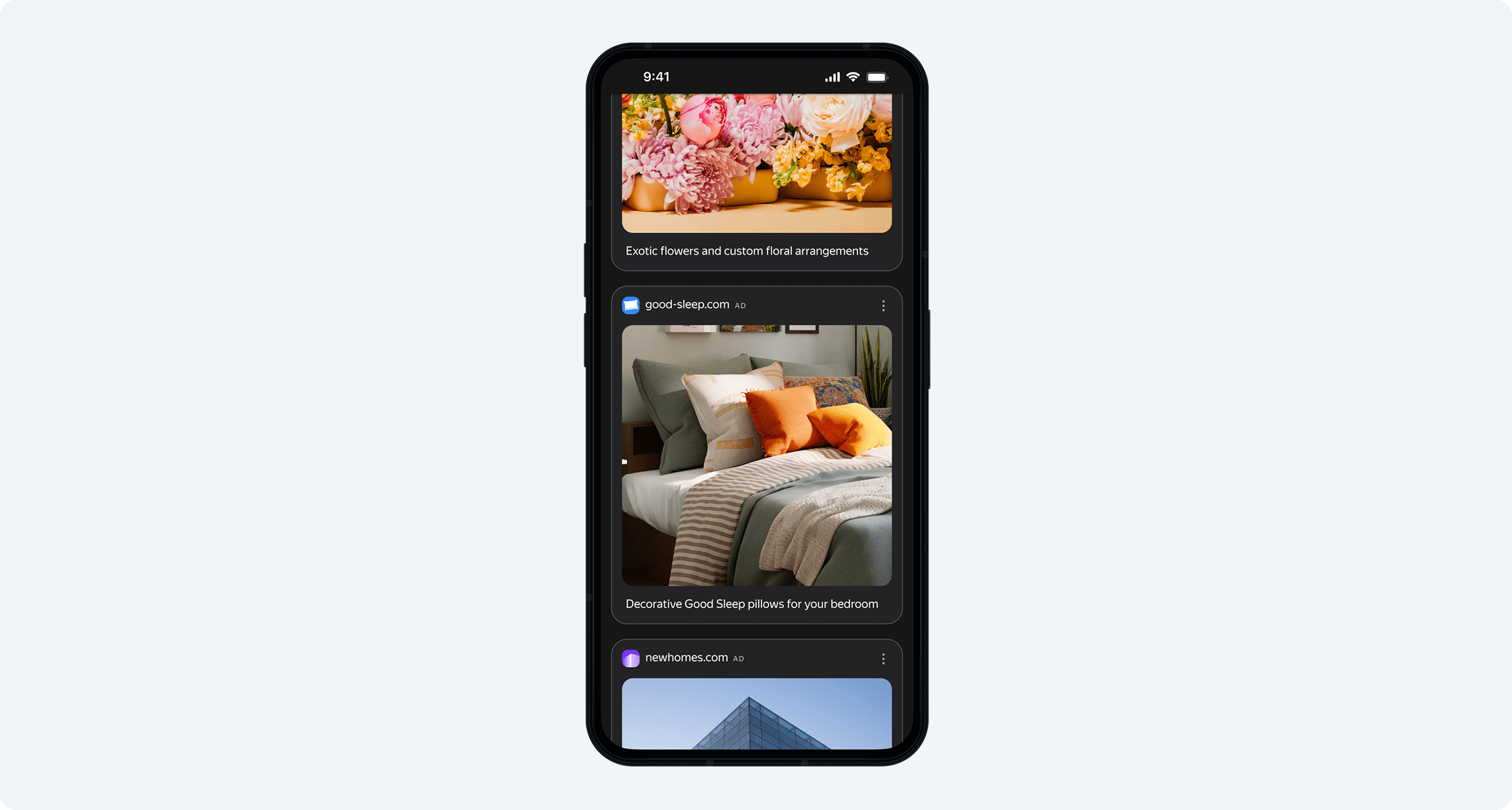 Feed ad example